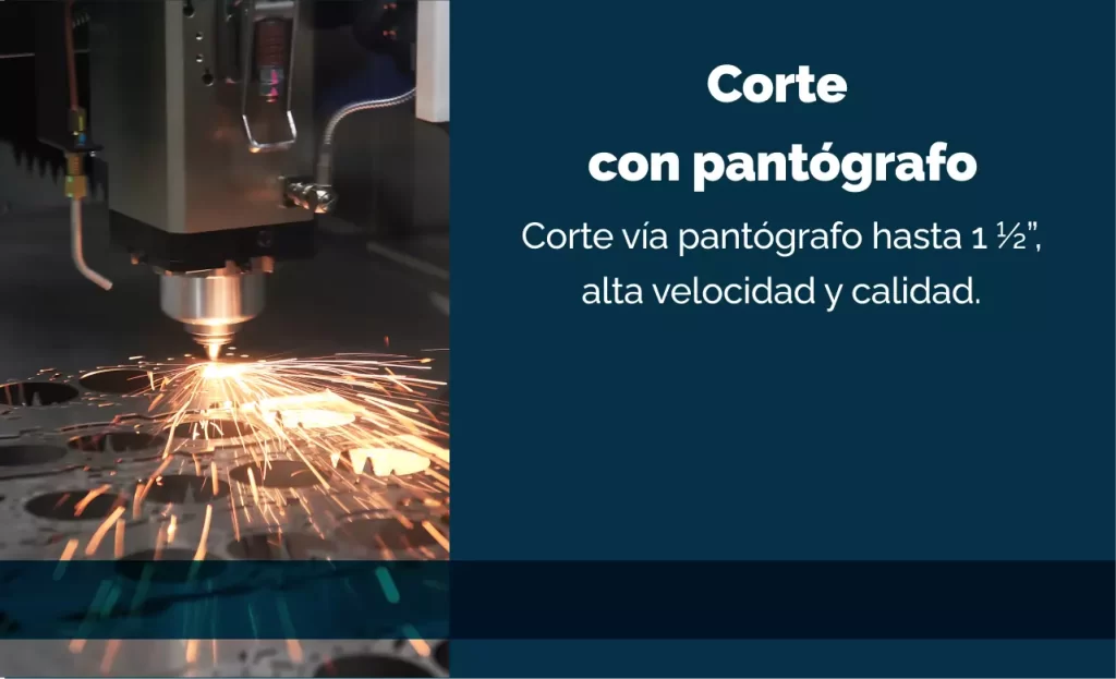 Corte con pantógrafo