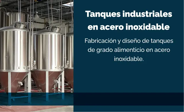 Tanques industriales en acero inoxidable